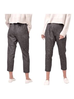 Aritzia  Babaton Cohen Crop Wool Blend Pants Pleated Size 2